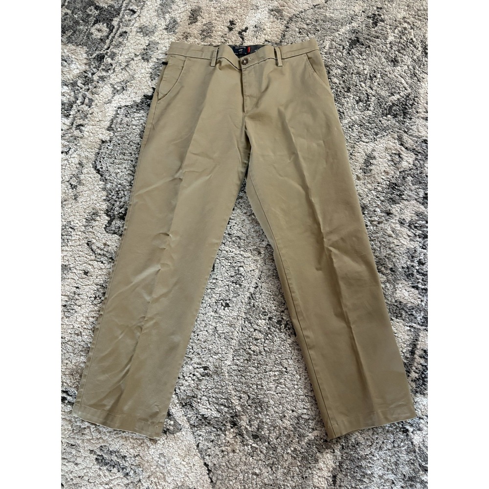 Dockers mens pants size 36-32 kakhi flat front